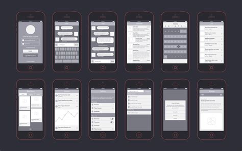 Free App Wireframes Kit - LTHEME