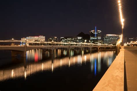 Night Skyline of Tempe Arizona Editorial Image - Image of travel ...