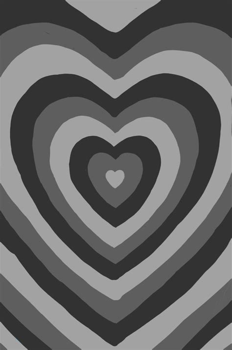 Black and white layered heart aesthetic 🫂🤍 | Grey wallpaper iphone ...