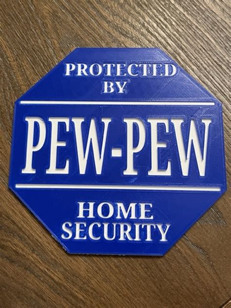 Pew Pew Home Security by Brian | Download free STL model | Printables.com