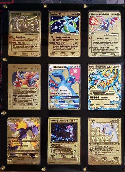 9 Ultra Rare Pokemon Cards Gold Metal Custom Cards in Screw | Etsy