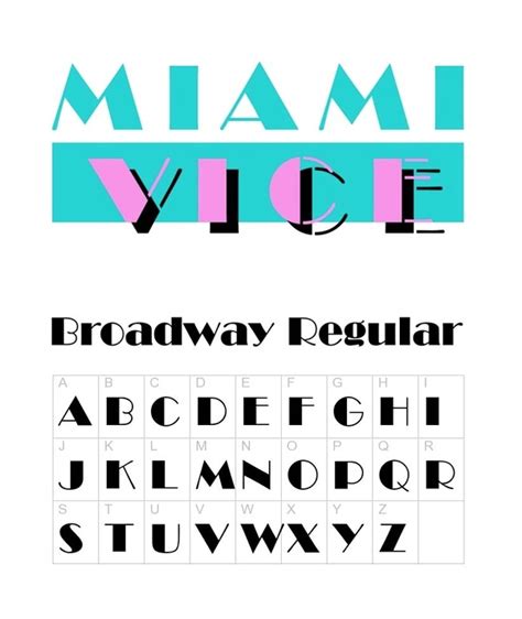 Miami Vice Logo Font - The show’s primary logo is called, by the show’s name, “miami vice font ...