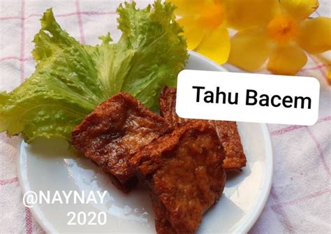 Resep Tahu Bacem oleh NayNay - Cookpad