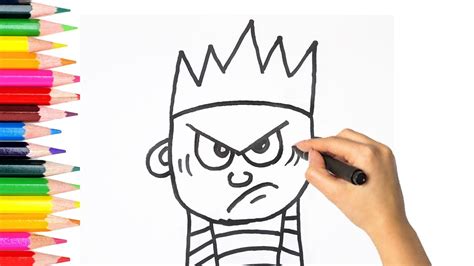 How to Draw a Mad Face Step by Step Very Easy - YouTube