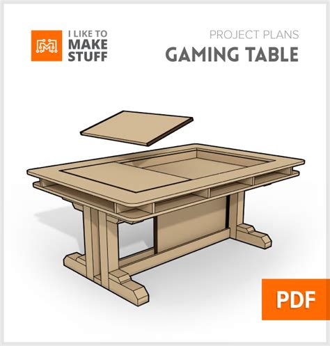 Gaming Table — Digital Plans - I Like To Make Stuff