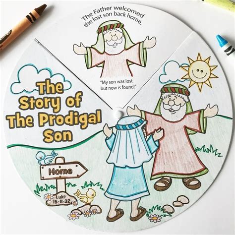 Prodigal Son Bible Story Worksheets