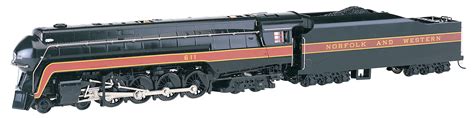 HO Class J 4-8-4 w/Sound & DCC Norfolk & Western #611 (Railfan Version, black, maroon) Bachmann ...