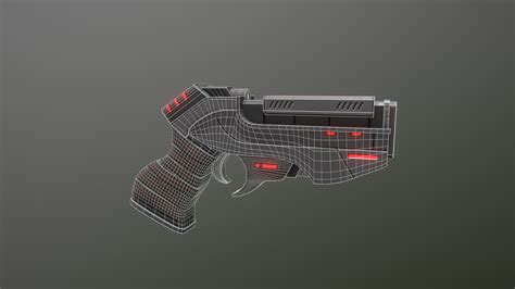 ArtStation - Sci FI Pistol Low-poly 3D model | Game Assets