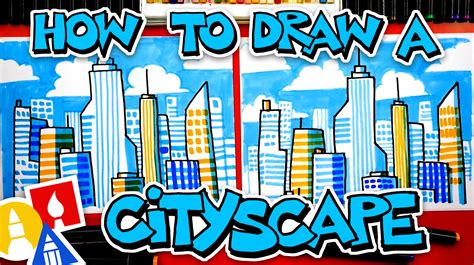 How To Draw A Cityscape - Art For Kids Hub