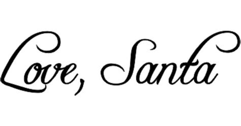 Santa Signature Clipart | Free download on ClipArtMag