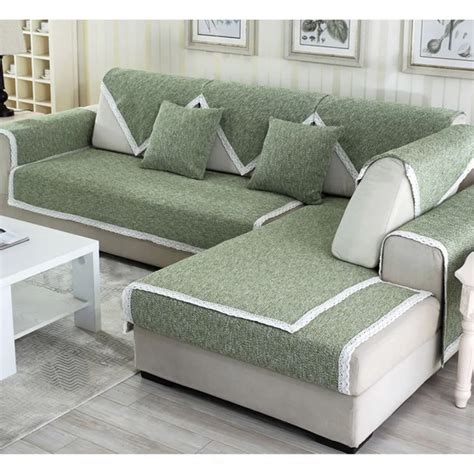 Sofa Cover for living Room Universal Slipcovers Sectional Elastic Stretch Sofa Cover L shape ...