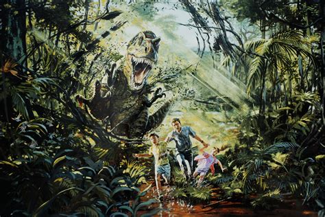 Image - Movie-art-rex-attacks-jurassic-park.jpg | Jurassic Park wiki | FANDOM powered by Wikia