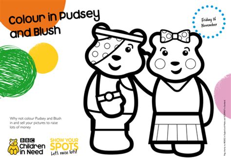 22+ Pudsey Bear Colouring Pictures To Print - Free Coloring Pages