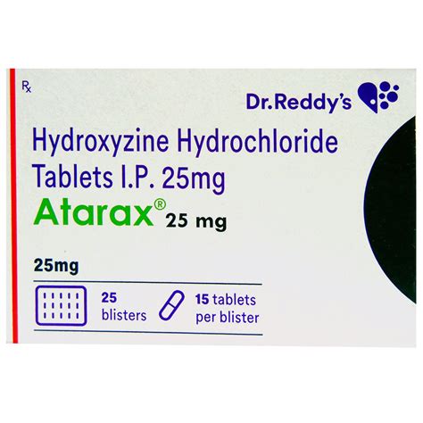 Atarax 25 mg Tablet | Uses, Side Effects, Price | Apollo Pharmacy