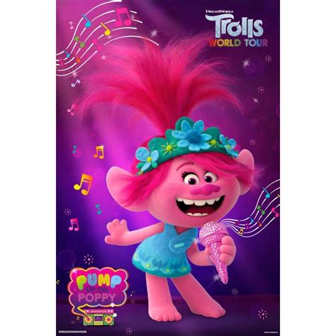 Trolls World Tour Pump Up the Poppy Poster | BIG W