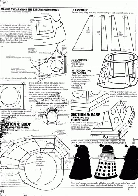 Complete blueprints for making your own full-size Dalek | Blastr