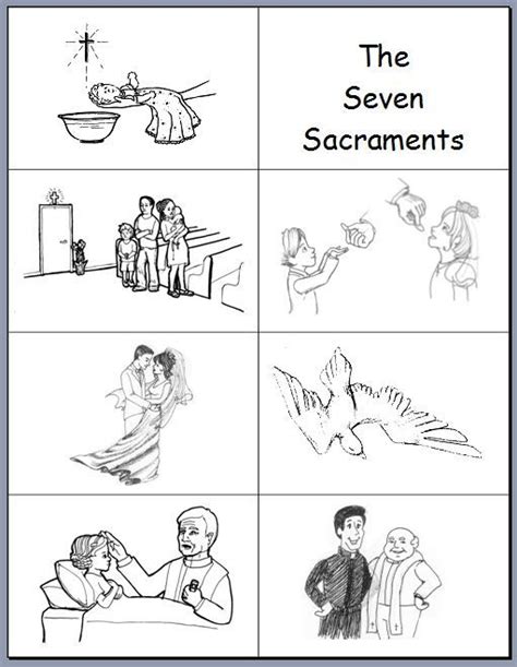 7 Sacraments Coloring Pages - Kidsuki