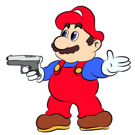 Mario with a Gun by SinkCandyCentral on DeviantArt