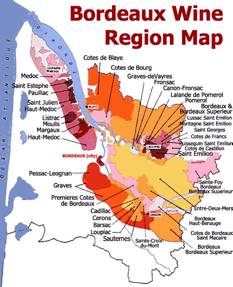 Maps Of Bordeaux Wine Producers, Appellations, Chateaux