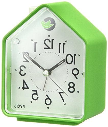 Seiko Analog Alarm Clock Chirping Bird Green NR434M