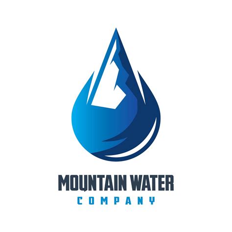 mountain mineral water logo design 4987399 Vector Art at Vecteezy