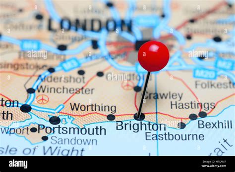 Brighton Map England - The Happiest Location In The UK