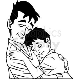 Hug Clipart Black And White