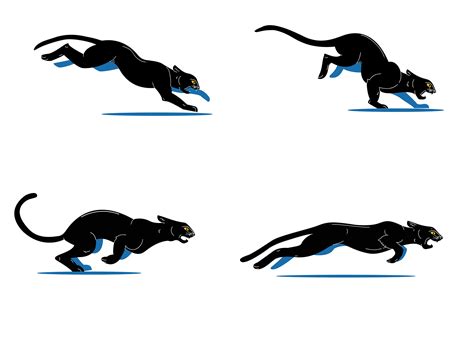 Panther running animation :: Behance