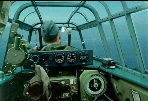 Uploading a WW2 Photograph occasionally #83 Cockpit view of a German Messerschmitt BF110 C4 ...