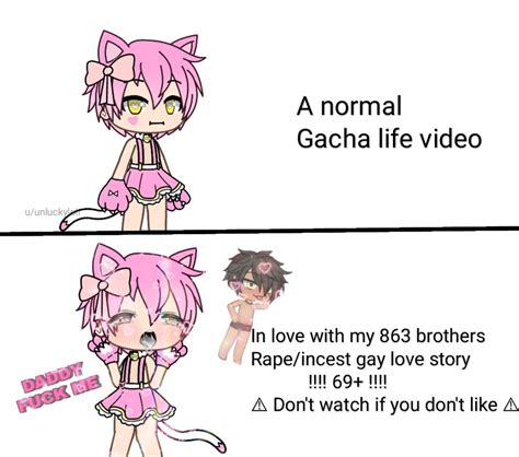 DADDY UWU (I'm sorry that you had to see this cursed character) : GachaLifeCringe