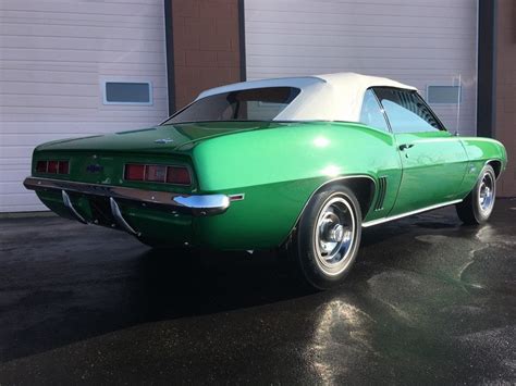 Rallye Green 1969 Chevrolet Camaro Convertible Is All About Factory Specs - autoevolution