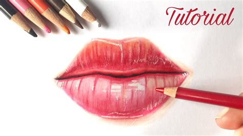 How To Draw Lips | Colored Pencil Tutorial - YouTube