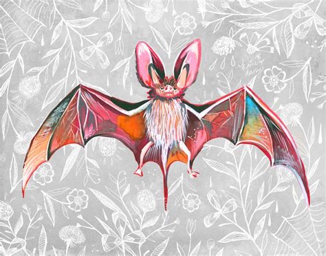 Bat Art Print | Etsy