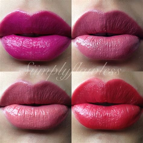 Lancome Lipsticks Rouge in Love swatches | Lip colors, Lipstick, Lancome lipstick