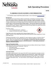 Flammable Solids: Hazards, Risks & Risk Minimization for Safe | Course Hero