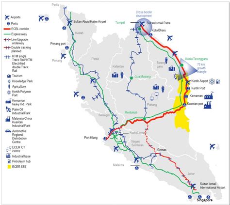 East coast malaysia map - Map of east coast malaysia (South-Eastern Asia - Asia)