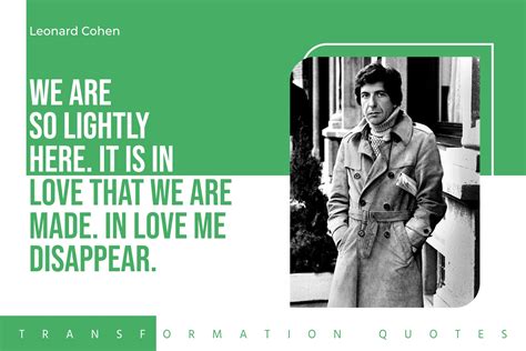 10 Leonard Cohen Quotes That Will Inspire You | TransformationQuotes