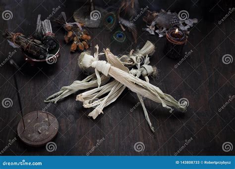 Spells and Spells Using a Voodoo Doll Stock Image - Image of candle, spells: 143808733