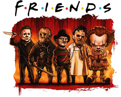 Friends PNG Horror Horror Characters PNG Scary Friends | Etsy