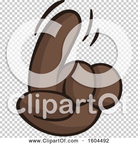 Clipart of a Cartoon Brown Hand Wagging a Finger - Royalty Free Vector Illustration by yayayoyo ...