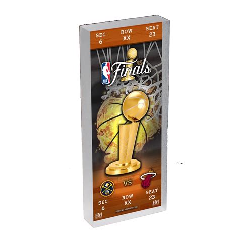 Highland MInt Miami HEAT 2023 NBA Finals 3D Ticket Acrylic Block Art – Miami HEAT Store