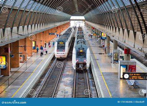 Seville Main Train Station, Santa Justa, A Busy Intercity Connection Hub Editorial Image ...