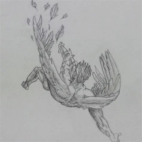 Fallen angel | Art inspiration drawing, Art drawings sketches, Anatomy art