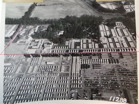 Vintage U. S. Naval Base PORT HUENEME Ca. Aerial Photo Navy Quonset ...