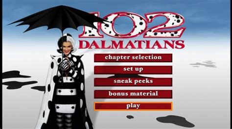 102 Dalmatians (2000) - DVD Movie Menus