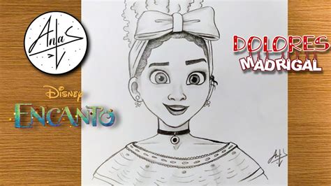 How To Draw Dolores From Encanto Easy | Encanto Sketch Tutorial - YouTube