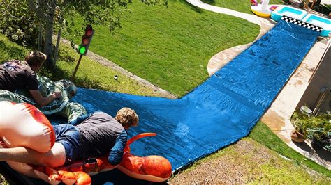 How To Build A Water Slide In Your Backyard - Backyard Ideas