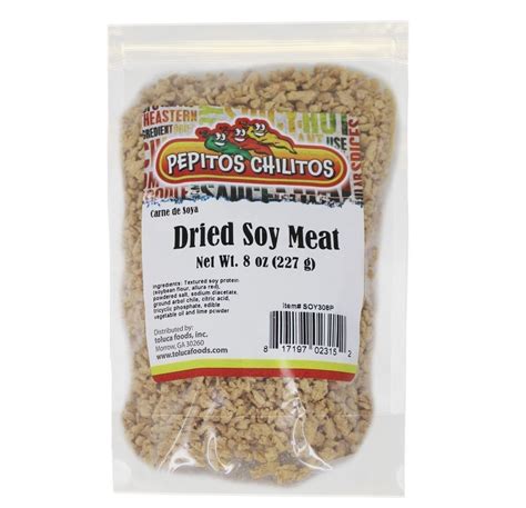 TOLUCA FOODS INC > Other Items > Pepitos Chilitos Dried Soy Meat 8oz Bag