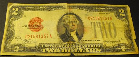 1928 D Red Seal $2 Dollar Bill