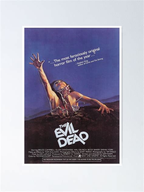 "THE EVIL DEAD (1981) poster" Poster for Sale by chaosprints | Redbubble